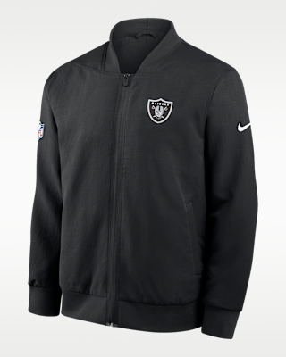 Las Vegas Raiders Sideline Men's Nike NFL Full-Zip Bomber Jacket